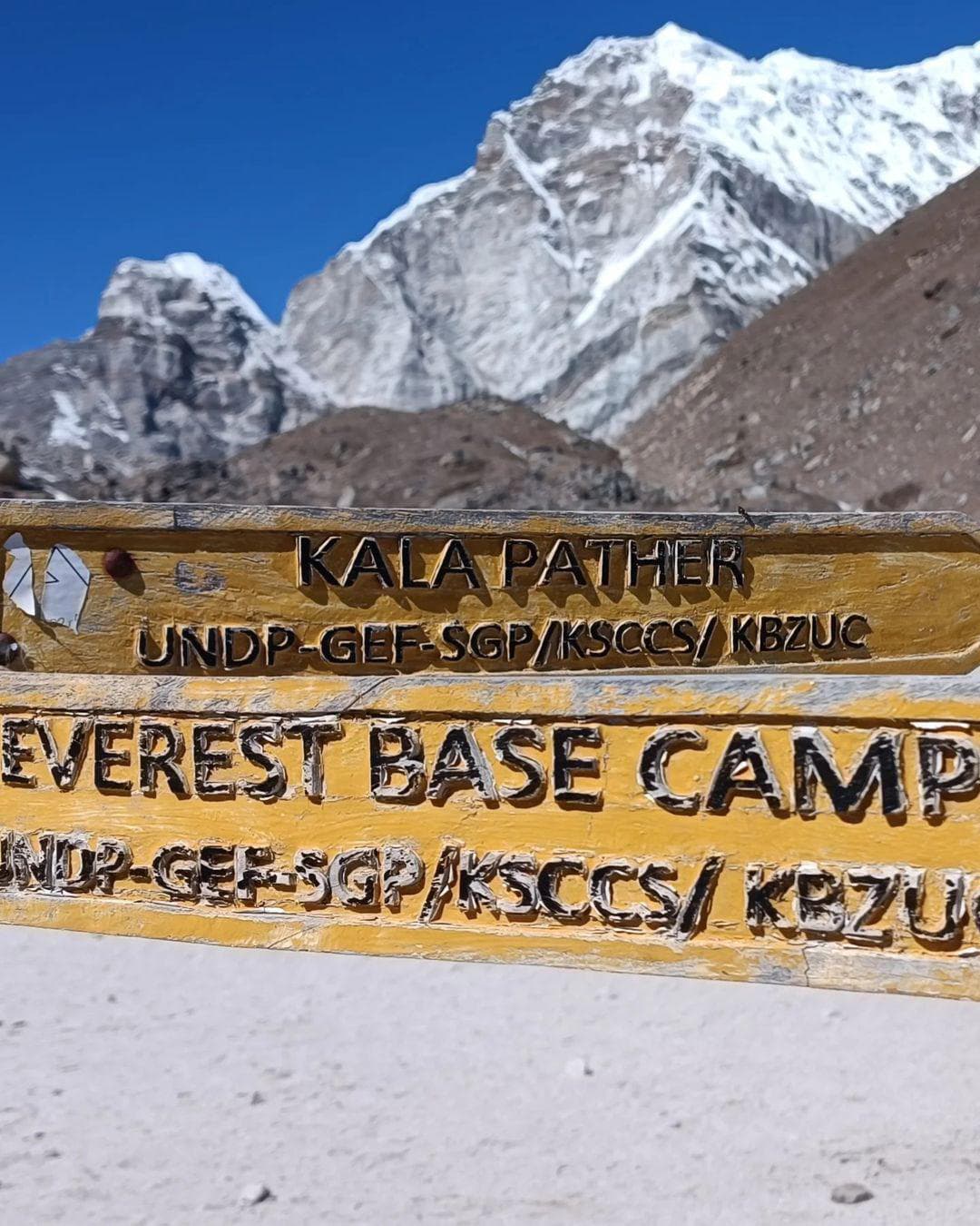 Location Board to Kalapathar and EBC